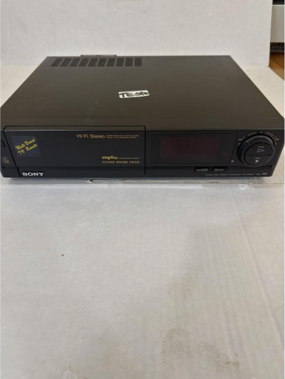 Sony Hi-Fi Stereo VCR Player Black with Flying Erase Head